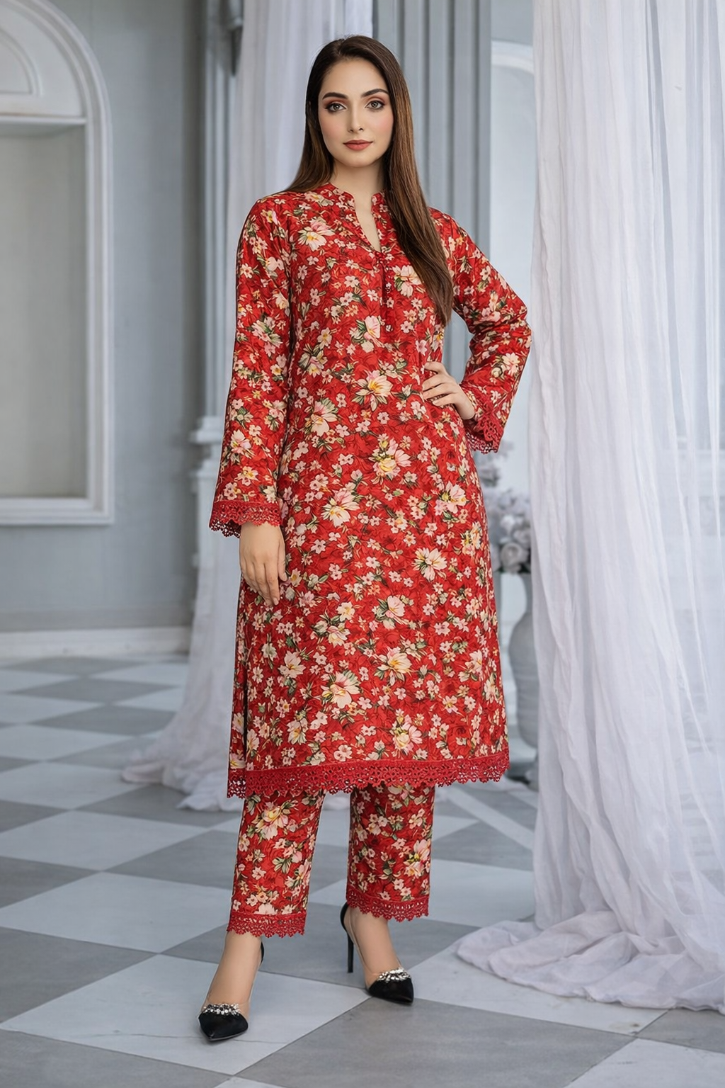 Winter 2 Pcs Khaddar All Over N-5