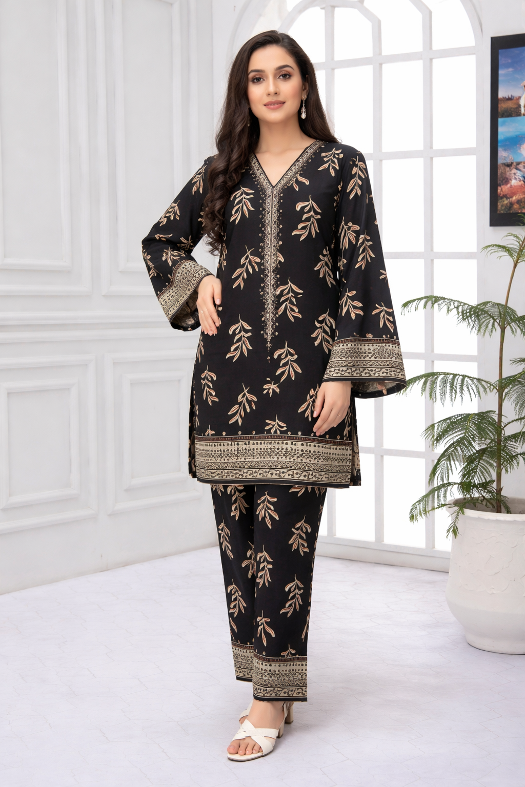 Winter 2 Pcs Khaddar All Over N-10