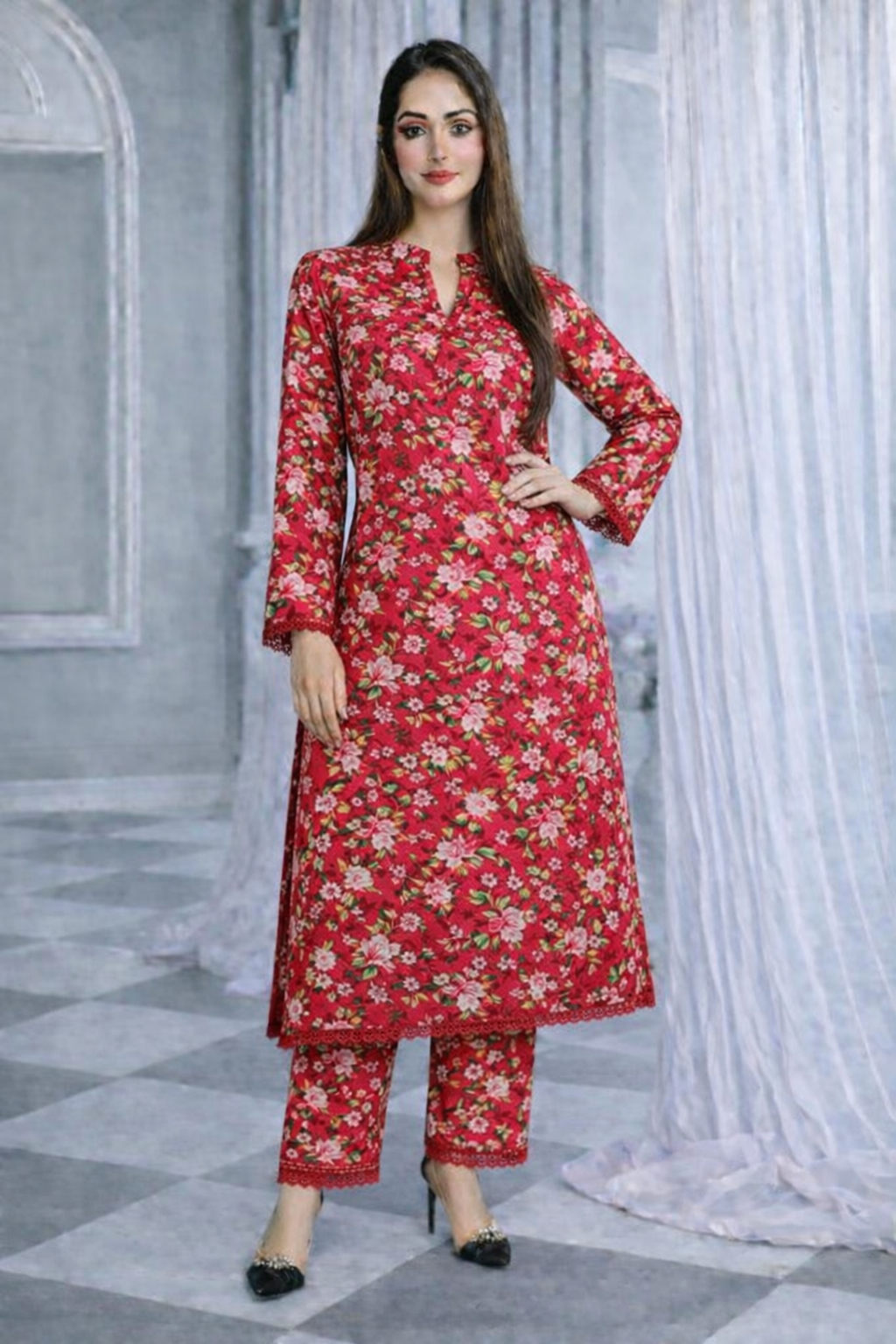 Winter 2 Pcs Khaddar All Over N-18