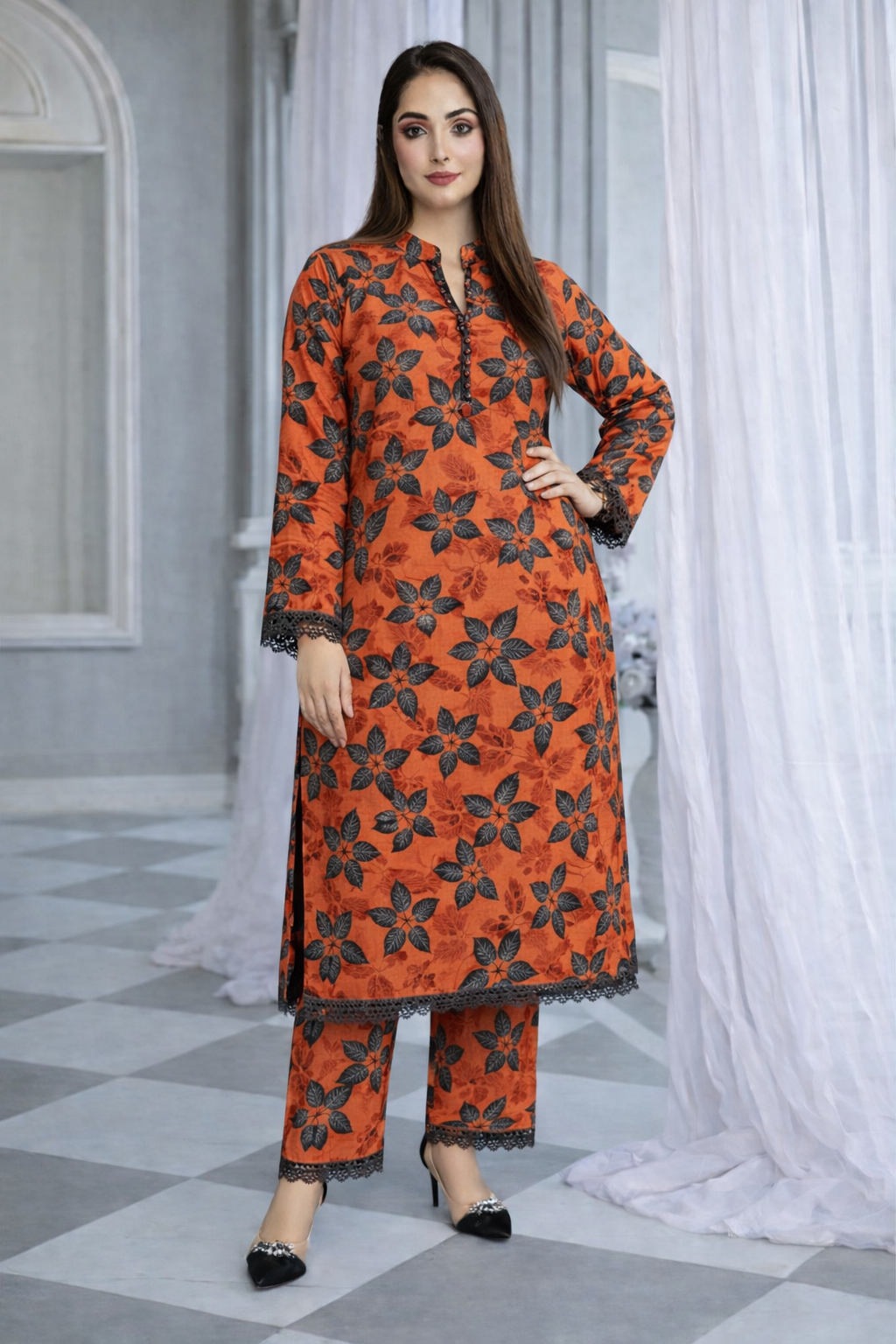 Winter 2 Pcs Khaddar All Over N-4