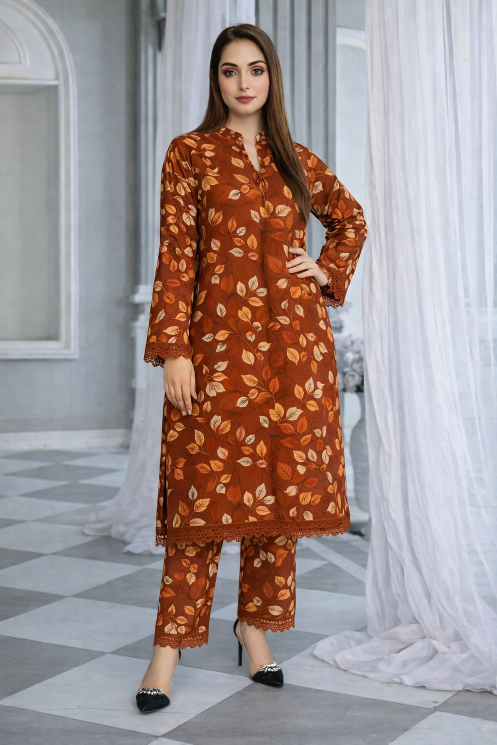 Winter 2 Pcs Khaddar All Over N-9