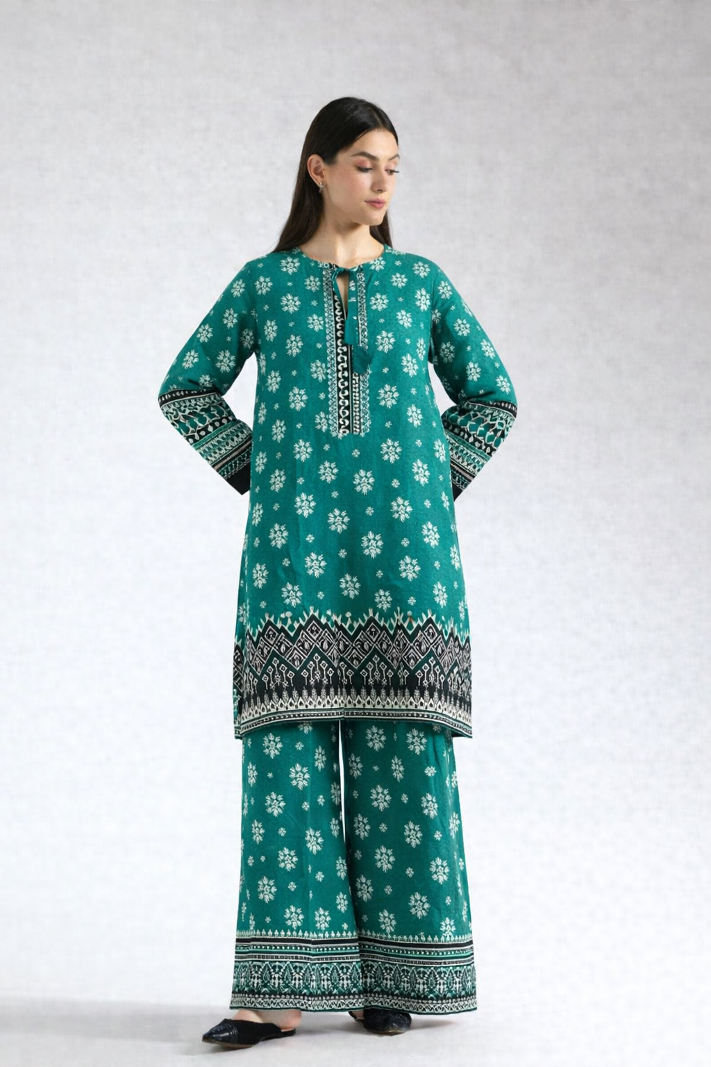 Winter 2 Pcs Khaddar All Over N-34