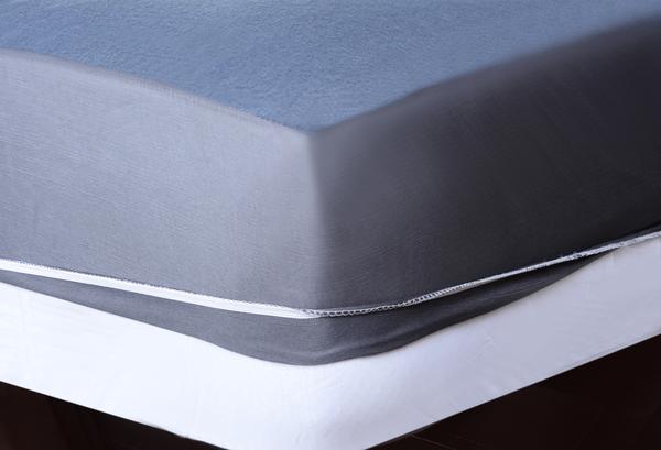 Terry Waterproof Mattress Cover- Gray