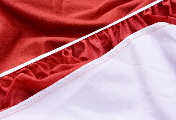 Terry Waterproof Mattress Cover- Maroon