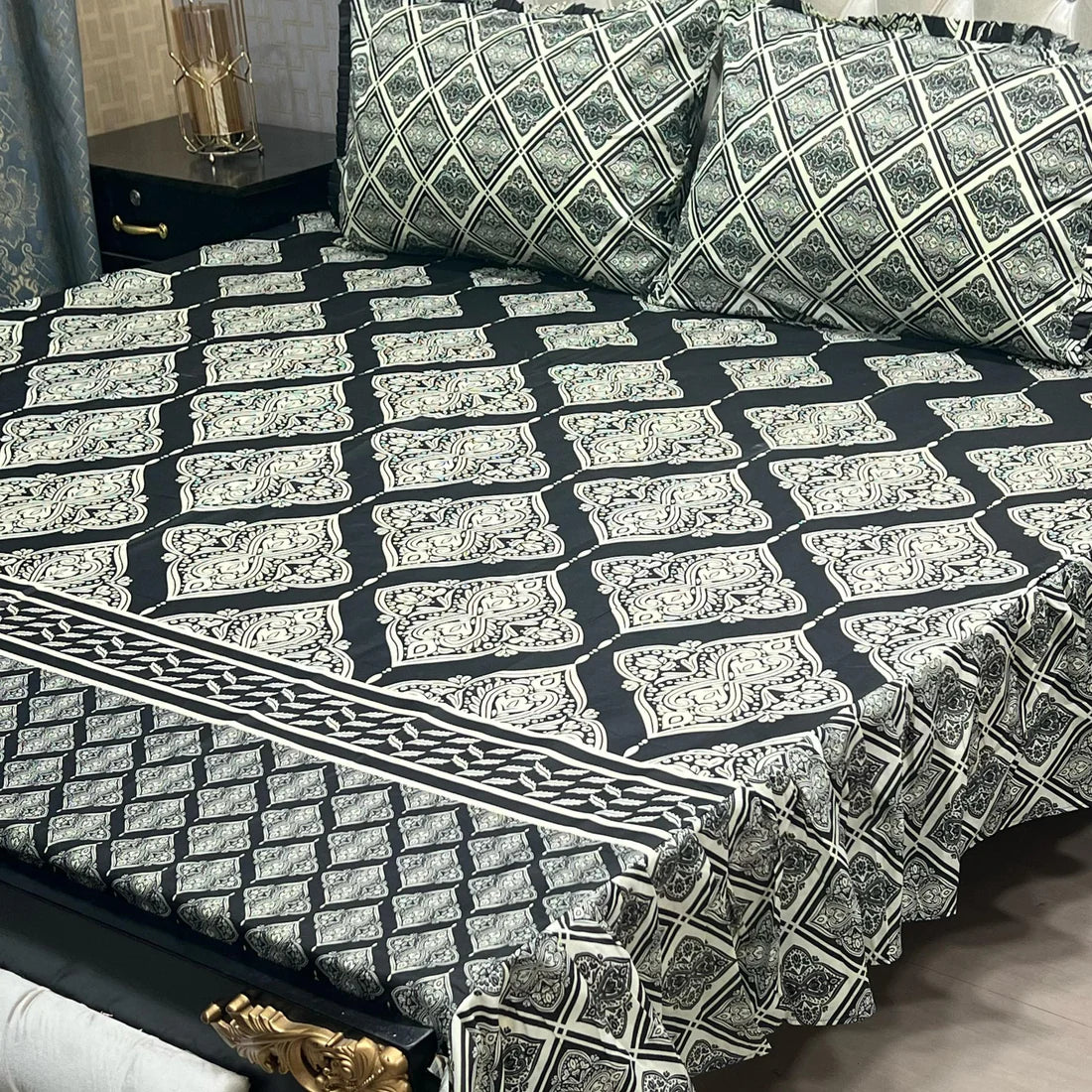 Frill King Size Bed Sheet Set 18