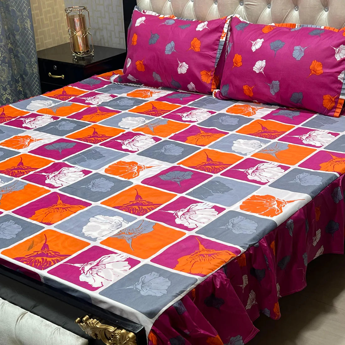 Frill King Size Bed Sheet Set 20