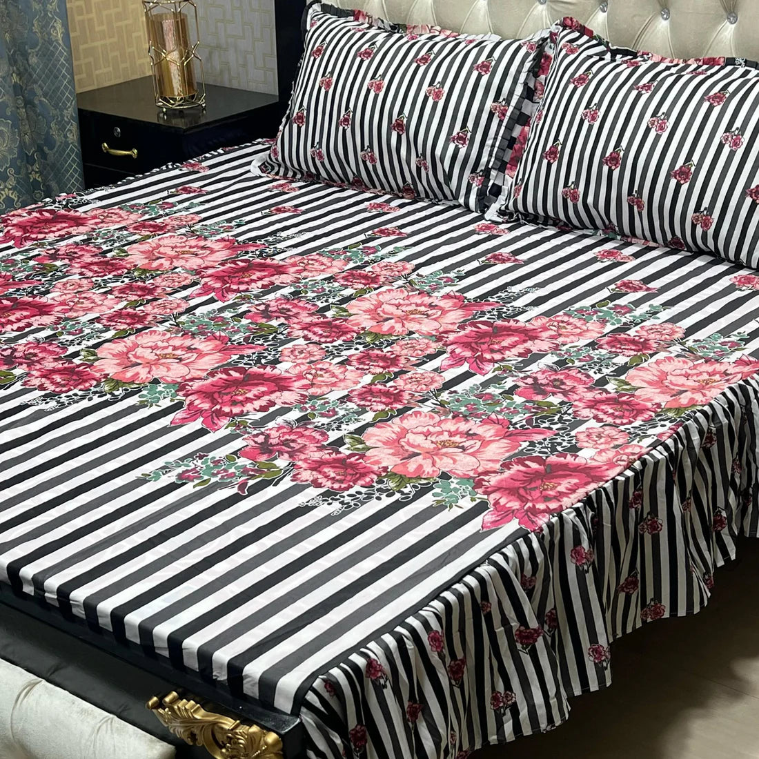 Frill King Size Bed Sheet Set 24