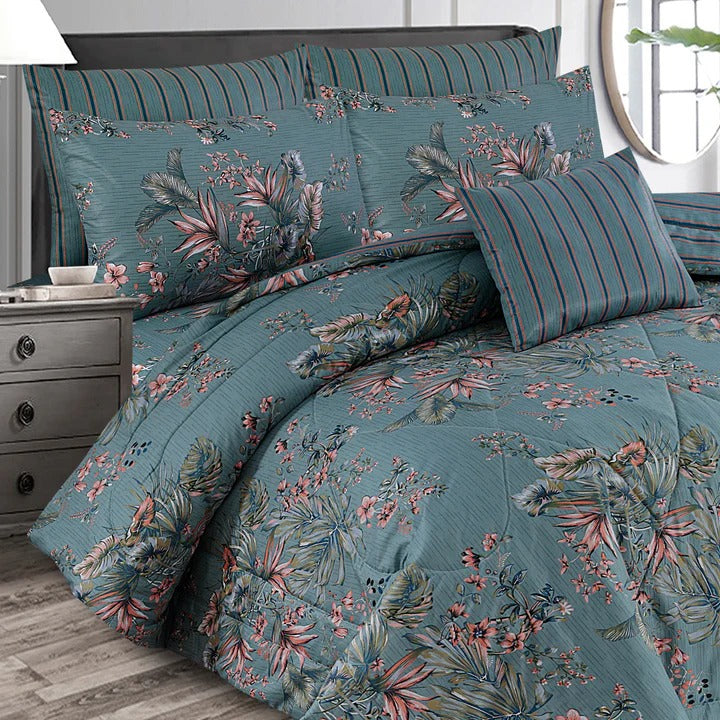 7 Pcs Comforter Set King Size Design NS-31