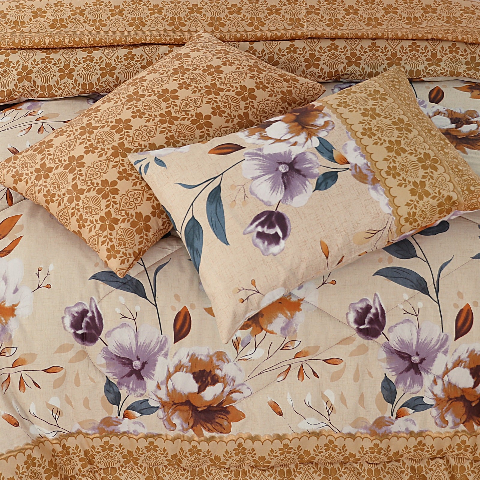 7 Pcs Comforter Set King Size Design NS-34