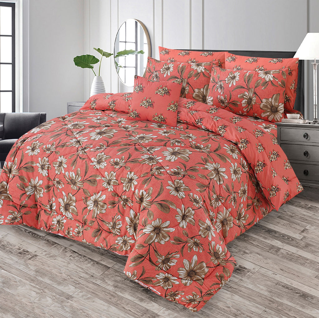 7 Pcs Comforter Set King Size Design NS-26