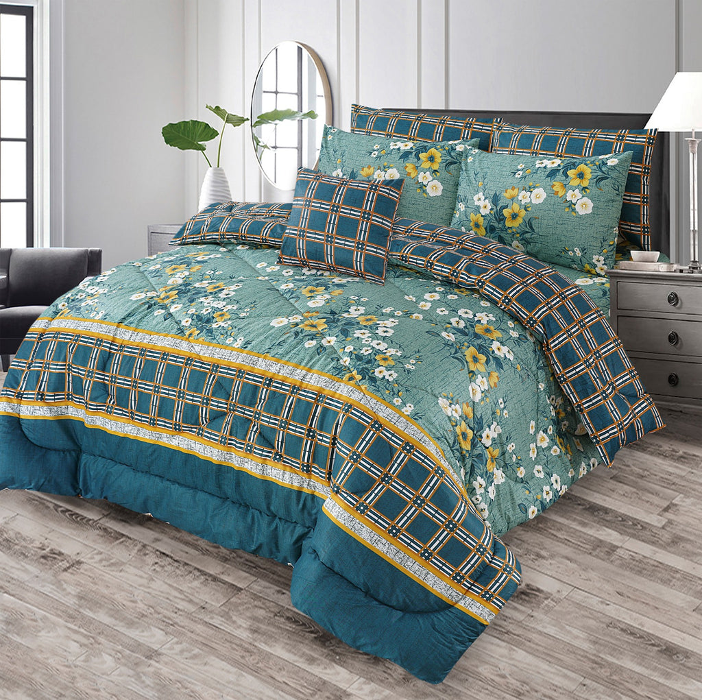 7 Pcs Comforter Set King Size Design NS-25