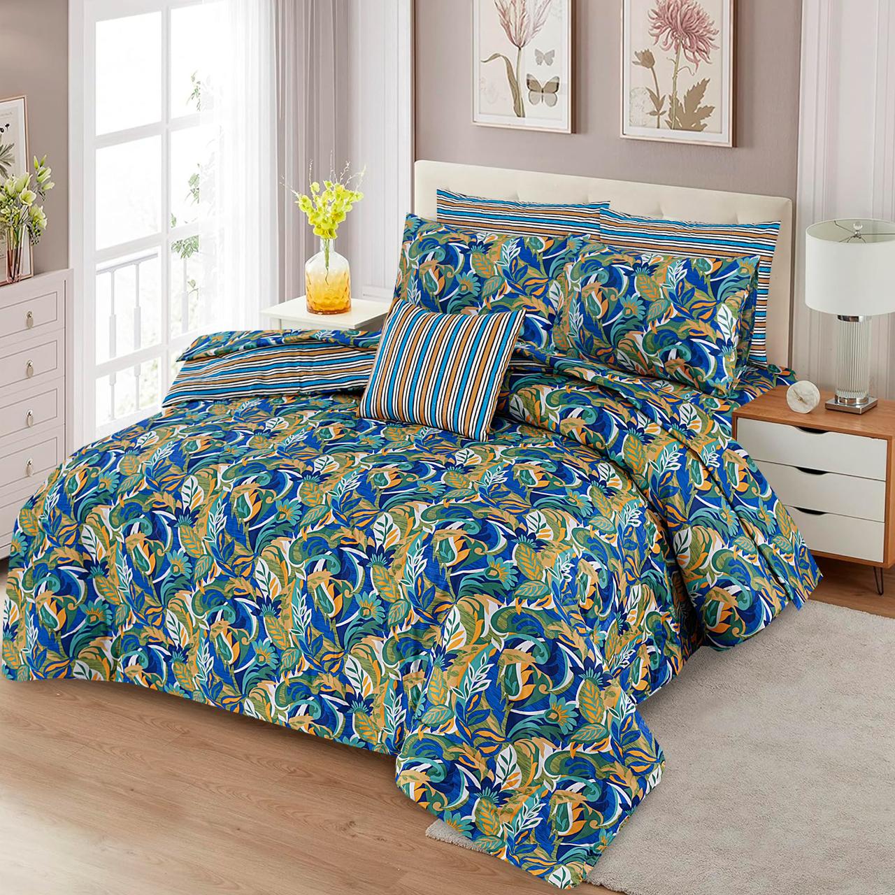7 Pcs Comforter Set King Size Design NS-23