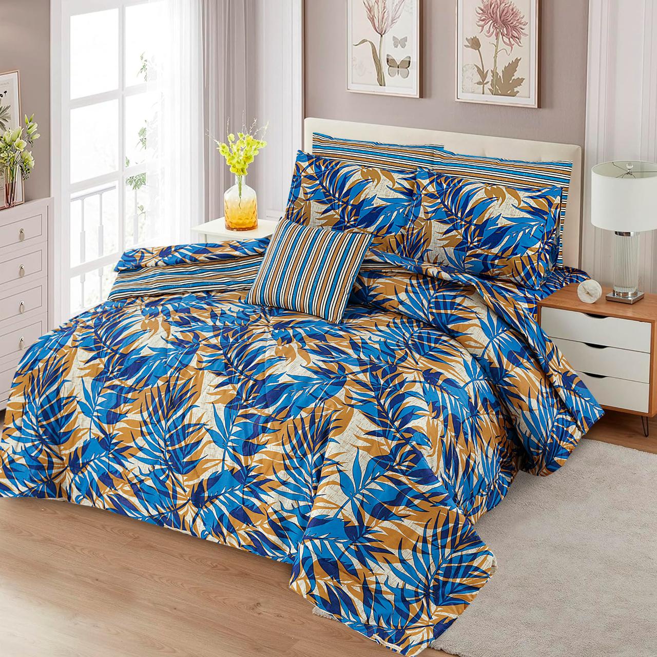 7 Pcs Comforter Set King Size Design NS-18