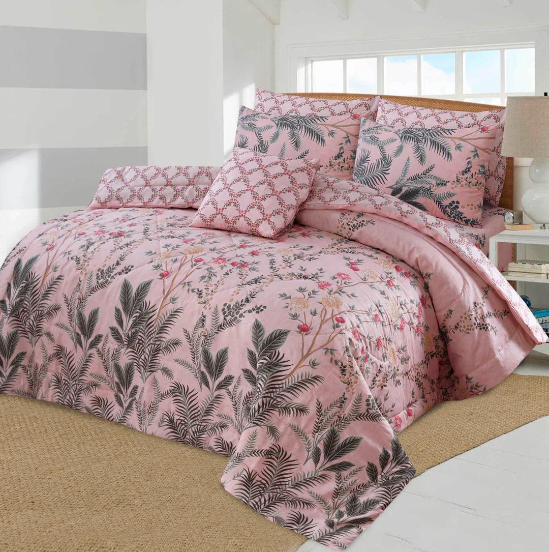 7 Pcs Comforter Set King Size Design NS-9