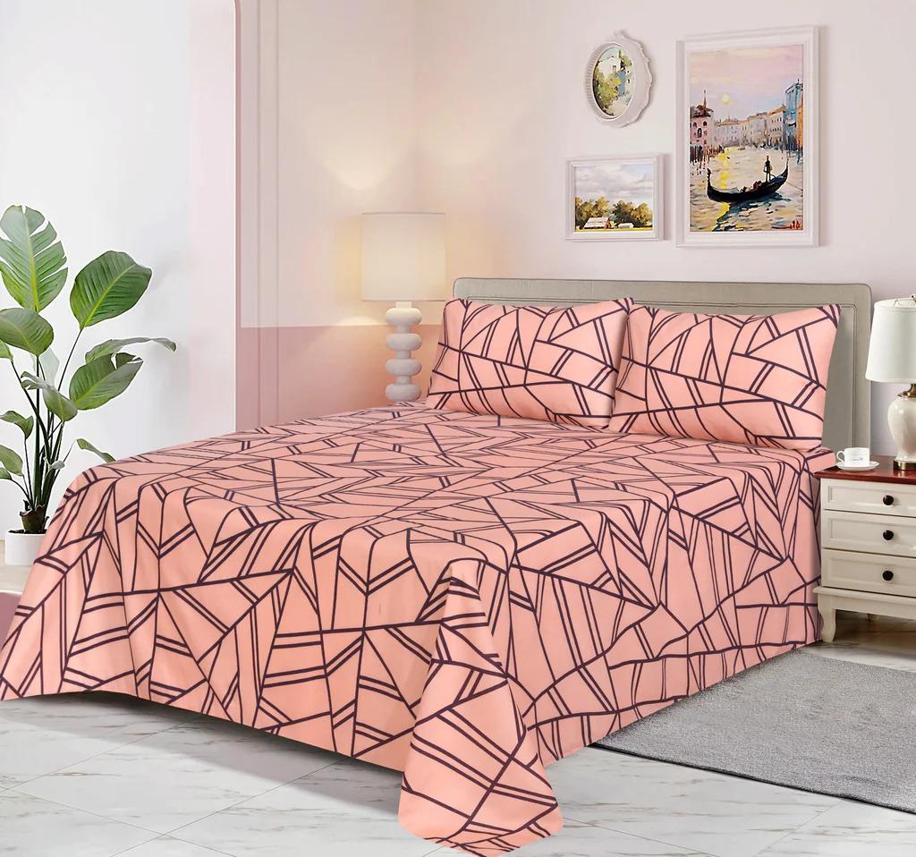 3 Pcs King Size Cotton Bedsheet NIS-18