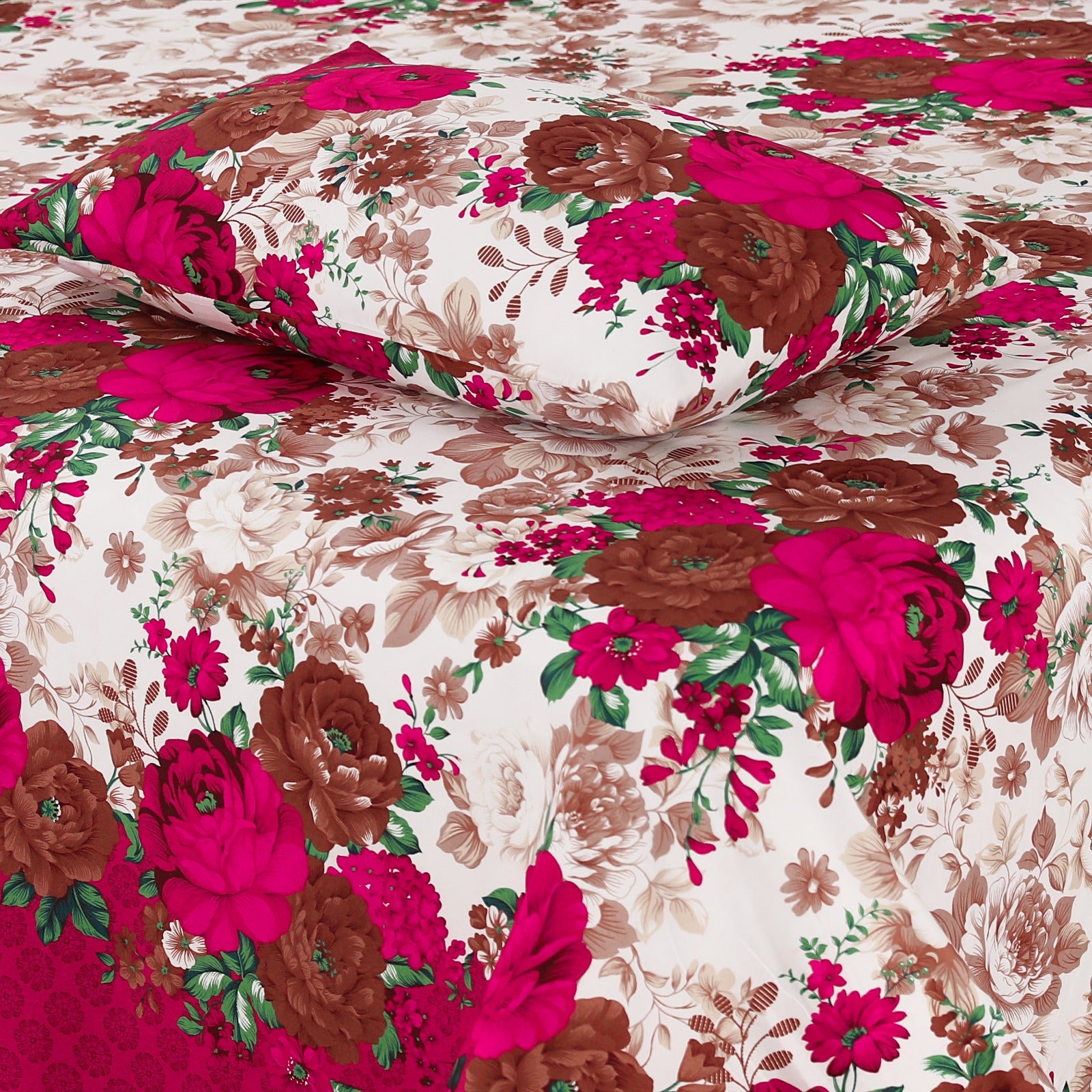 3 Pcs King Size Cotton Bedsheet NIS-30